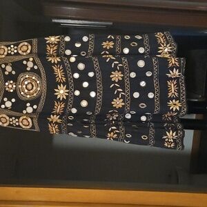 Chelsea & Violet Silvia Embroidered Midi Skirt